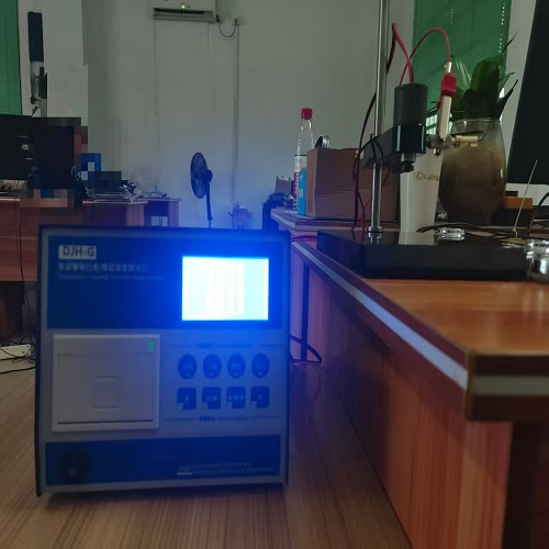 十年前的老客戶看完機器后當場決定從科迪采購DJH-G電解測厚儀，感謝支持
