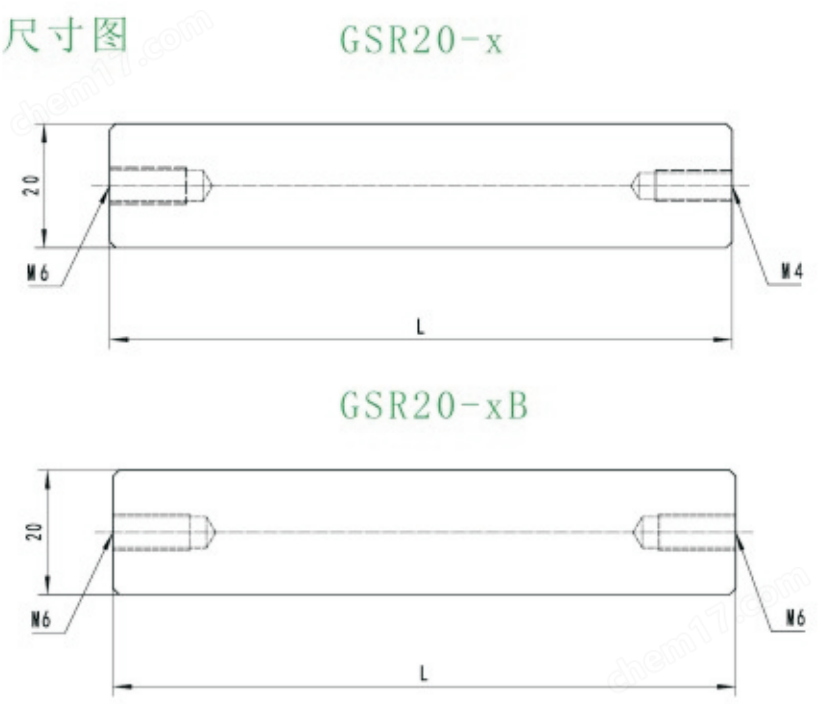 GSR20/GSR25 系列接杆