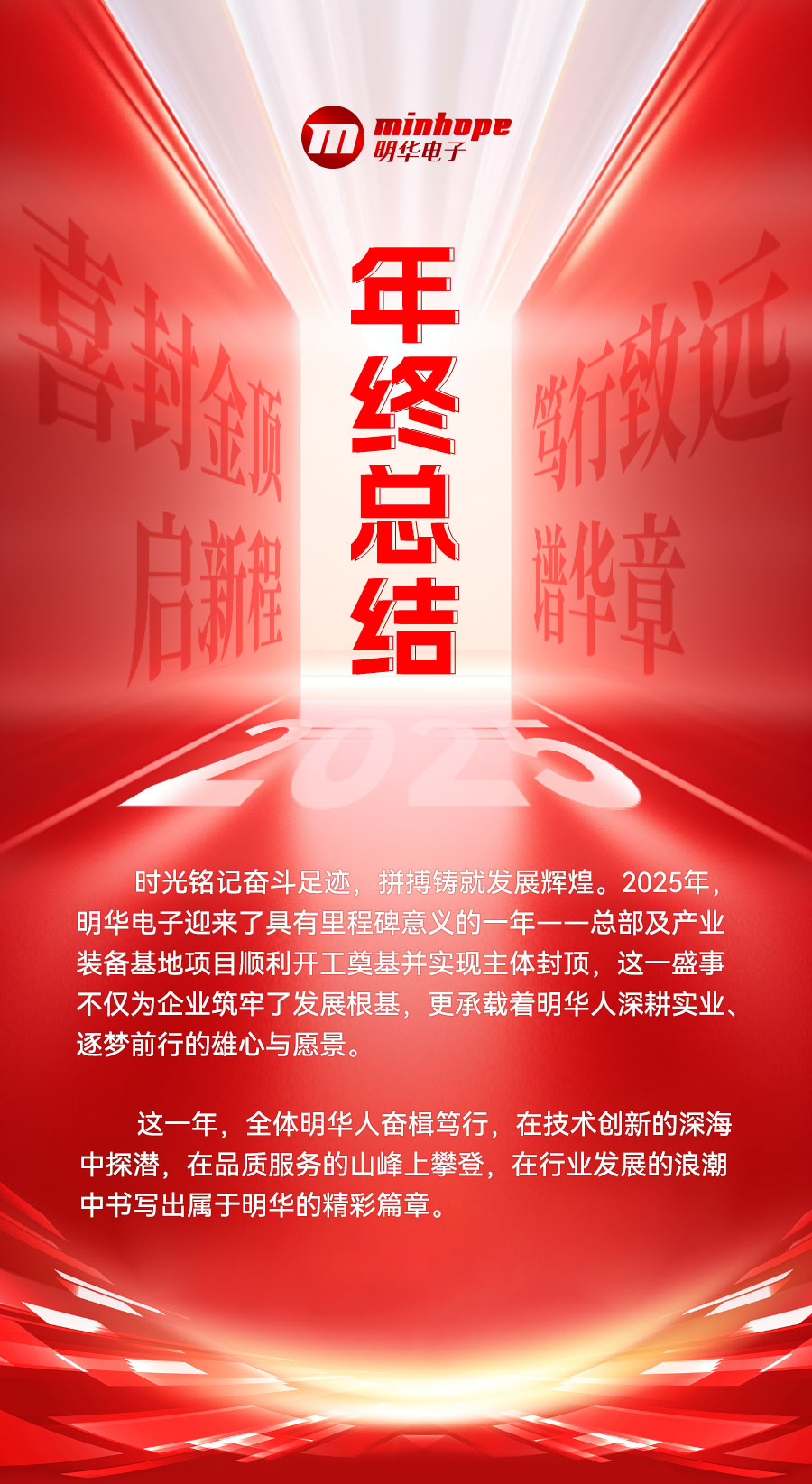 筑基启新程 奋楫绽芳华｜明华电子2025年终总结