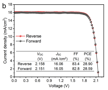 磺酸分子桥偶极工程实现0.420 V低损失与28.9%效率