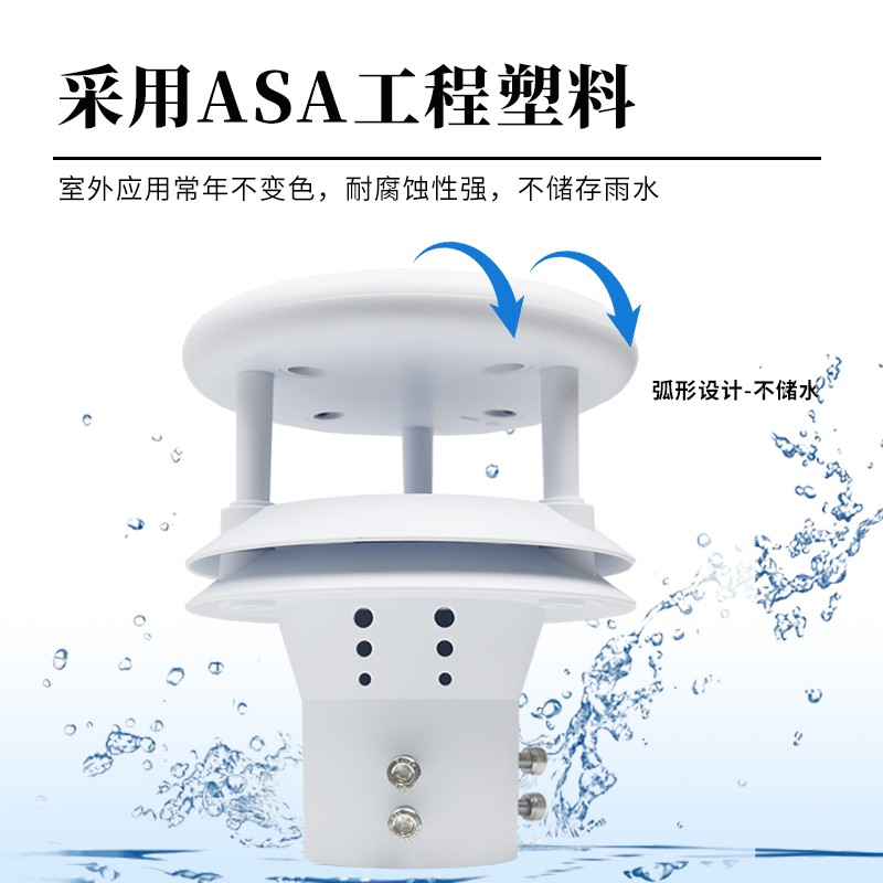 风途压电雨量传感器：无机械磨损免维护，适合野外恶劣环境长期使用