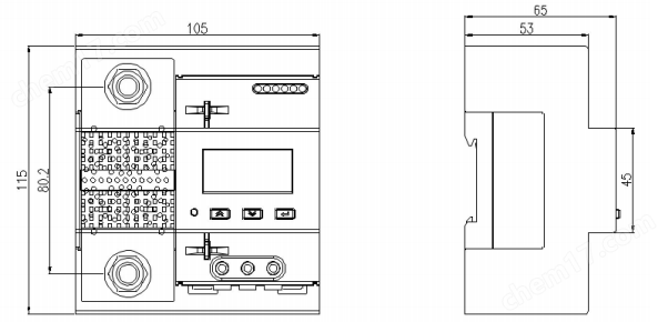 分流器一體式直流電能表