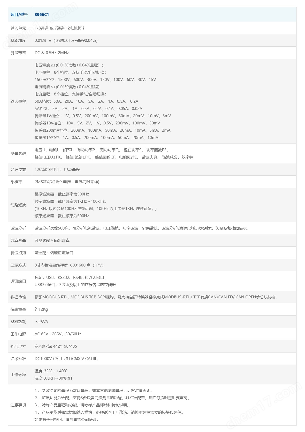 多通道功率分析儀8966C1.jpg 多通道功率分析儀高精度 高穩(wěn)定度
