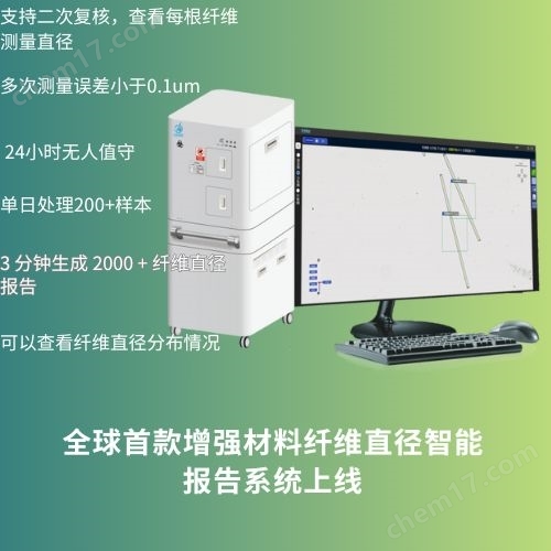 增強材料纖維直徑自動化檢測設備