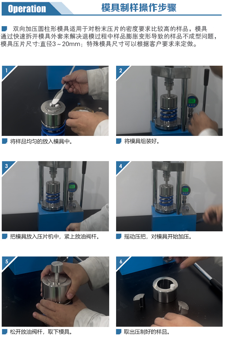 方形双向加压模具