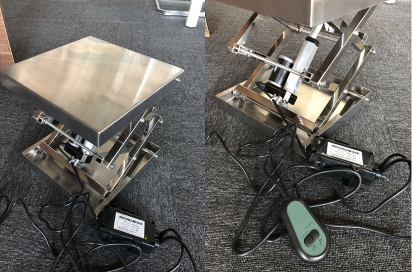 304全不锈钢电动升降台 定制遥控升降平台